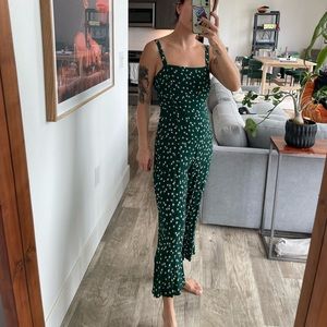 Faithfull the Brand Green Floral Jumpsuit